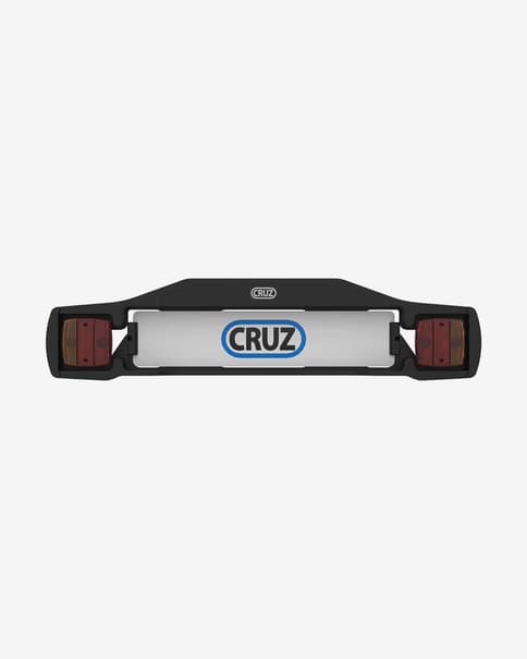 Soporte para matrícula Cruz Lightboard 7 pins gris claro negro