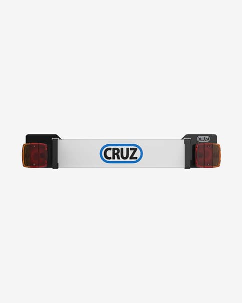 Soporte para matrícula Cruz Lightboard Basic 7 blanco puro negro