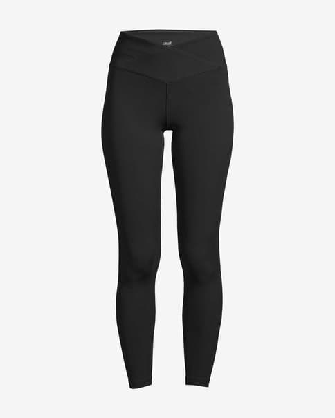 Malla larga Casall Overlap High Waist negro puro mujer