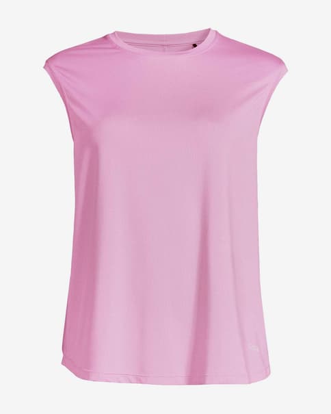 Camisola Casall Laser Mesh Muscle sem mangas rosa mulher.