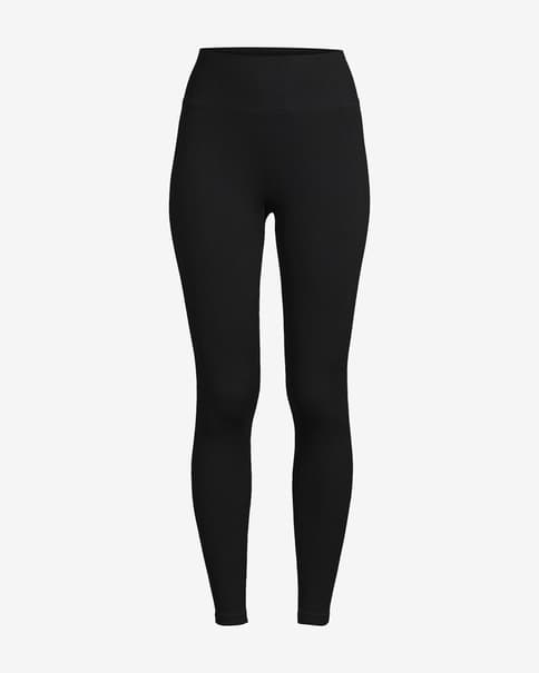 Malla larga Casall Multi Rib Seamles negro puro mujer