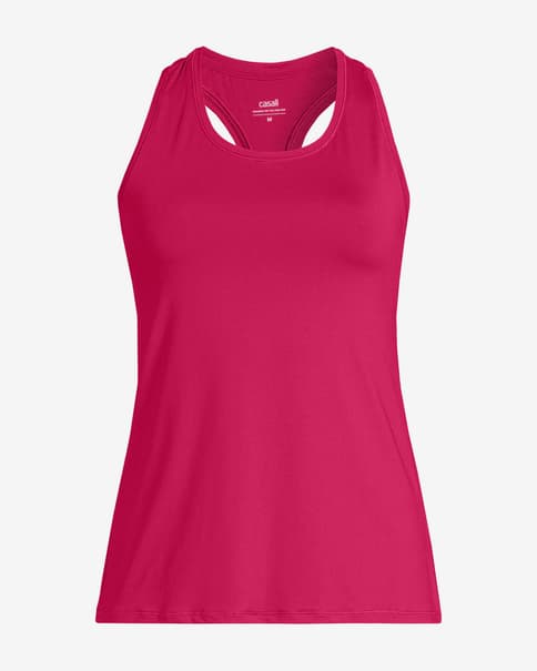 Camiseta Casall Essential Racerback tirantes rosa oscuro mujer