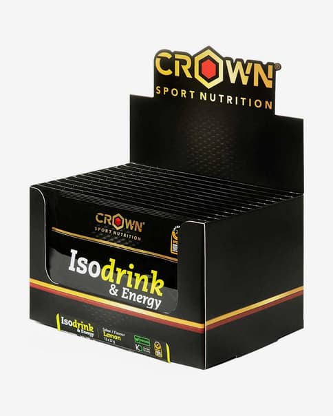 Frullato isotonico Crown Sport Nutrition Isodrink & Energy 32g gusto limone (12 unità)
