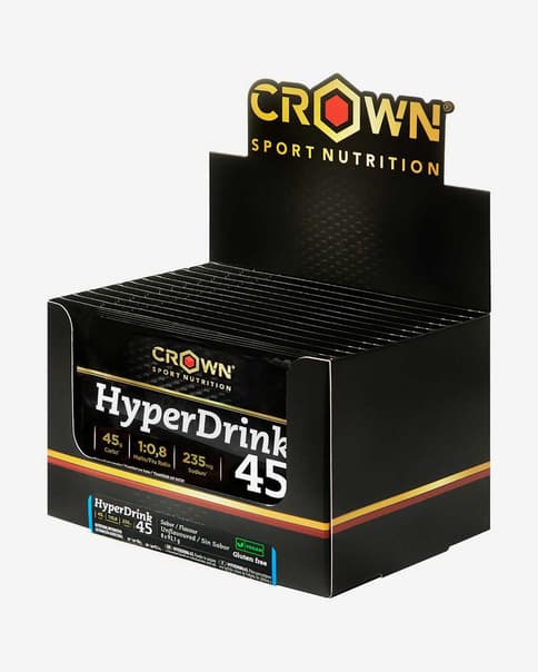 Batido Crown Sport Nutrition HyperDrink 45 93,1g sabor neutro (8 unidades)
