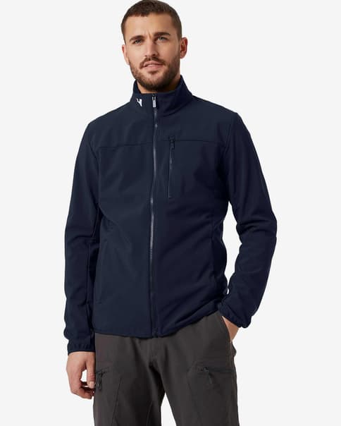 Helly Hansen Crew softshell jack marineblauw