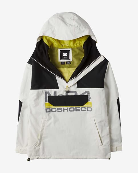 Giacca con cappuccio DC Shoes 4/3mm Anorak bianco nero verde