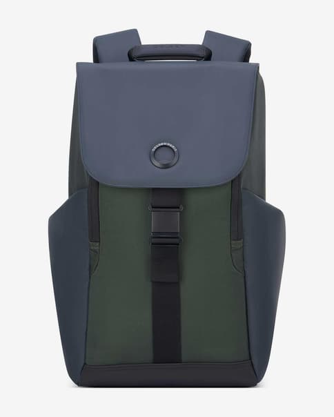 Delsey Securflap 20L Backpack Dark Blue Green