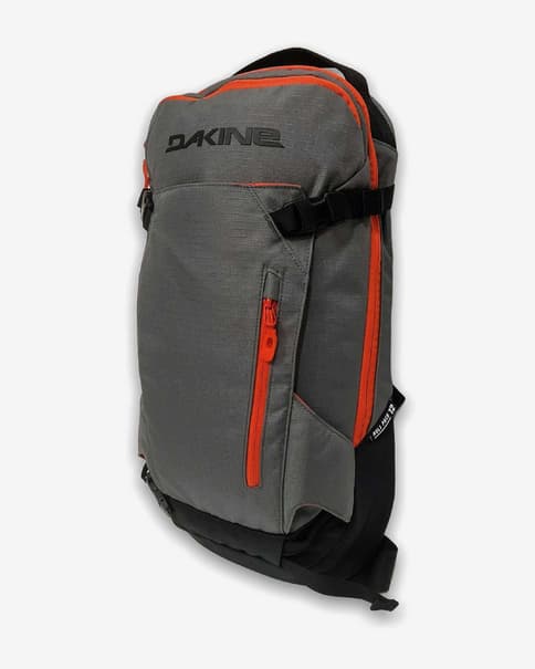 Mochila Dakine Heli 12L gris negro naranja
