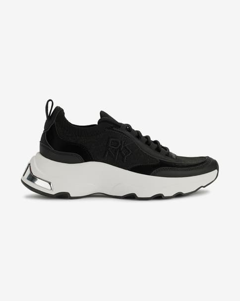 Zapatillas DKNY Jami Lace Up negro puro blanco mujer