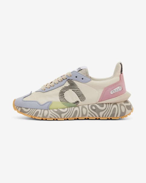 Zapatillas Duuo Sensei Moon blanco crema rosa lila