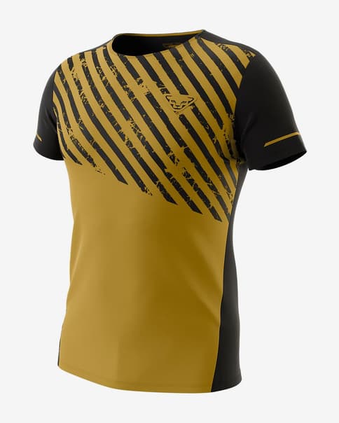 Camiseta Dynafit Alpine 2 manga corta amarillo negro