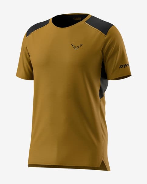 Camiseta Dynafit Sky manga corta amarillo negro