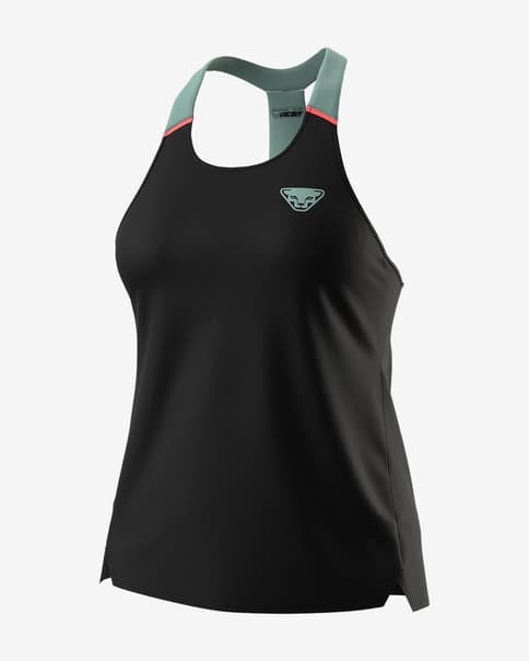 Camiseta Dynafit Sky tirantes negro azul mujer
