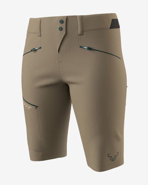 Pantalón corto Dynafit Transalper Durastretch beige mujer