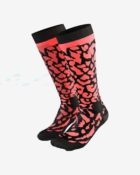 Calcetines Dynafit FT Graphic rosa salmón negro