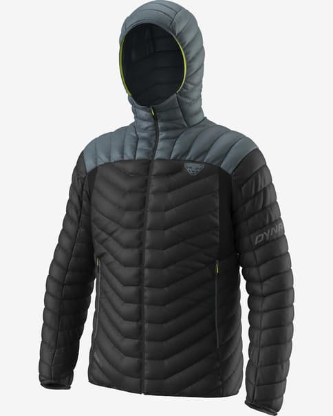Chaqueta con capucha Dynafit Ridge Ultralight Down negro gris oscuro