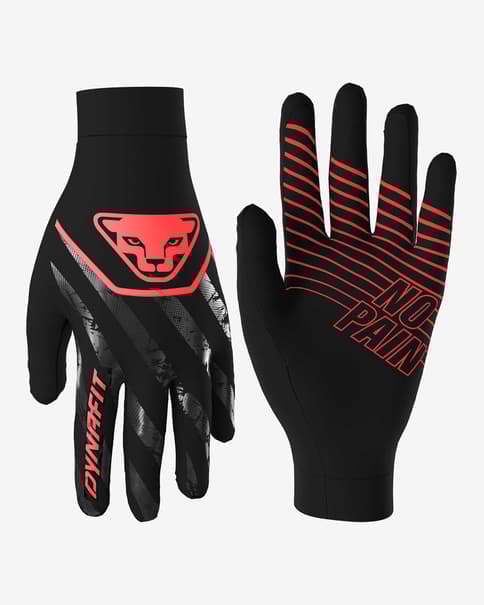 Guantes Dynafit Trail Reflective negro rosa salmón