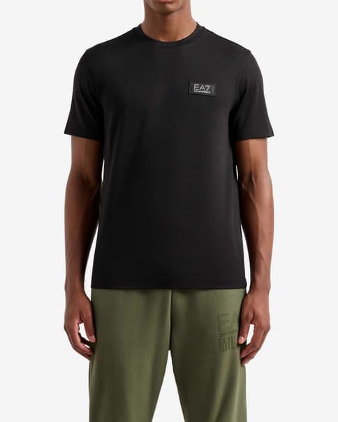Camiseta EA7 Train Lux Small Logo manga corta negro puro
