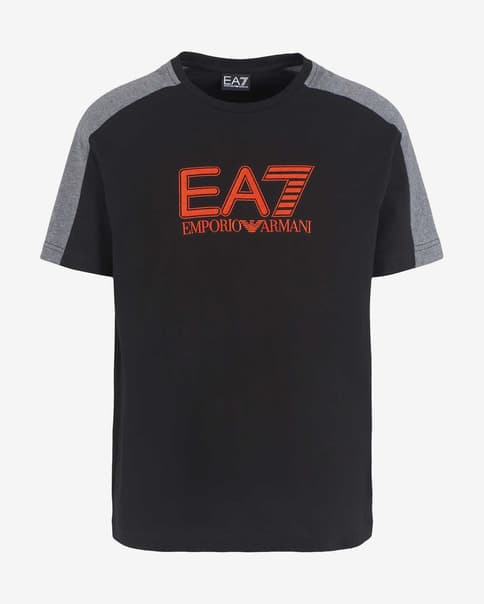 国内発送【EA7 EMPORIO ARMANI】ロゴ 半袖 ストレッチ Tシャツ EMPORIO ARMANI EA7 エンポリオ アルマーニ メンズ ストレッチ