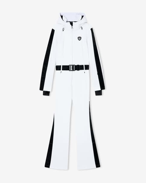 Mono EA7 Technical Softshell blanco negro mujer