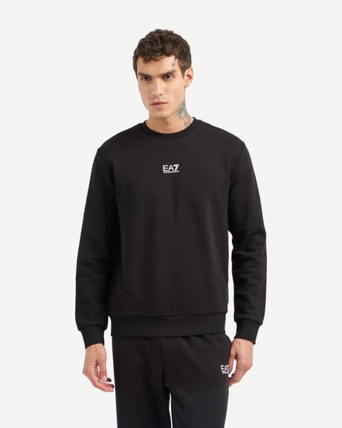 Sudadera EA7 Core Identity negro puro