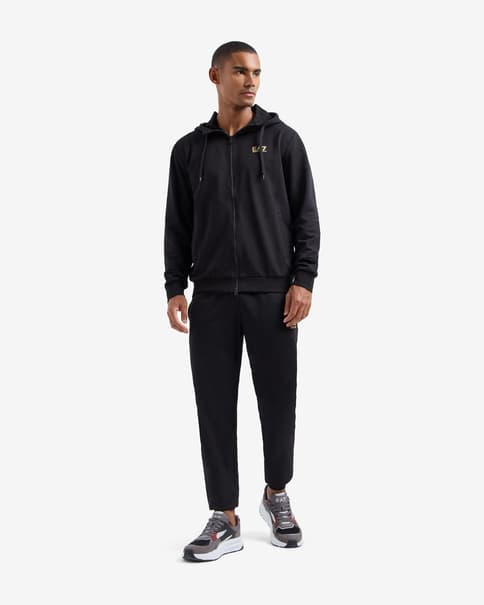 Chándal EA7 Core Identity Contrast negro