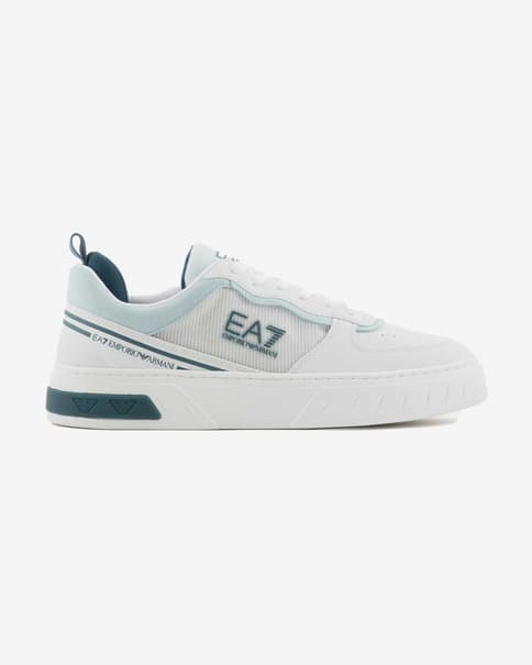 Zapatillas EA7 Summer Court blanco azul turquesa