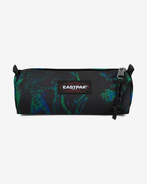 Estuche Eastpak Benchmark Single negro puro verde azul