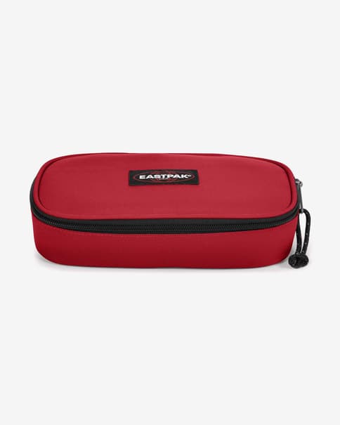 Estuche Eastpak Oval S rojo granate negro