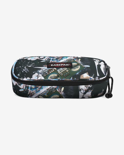 Estuche Eastpak Oval Single negro blanco azul