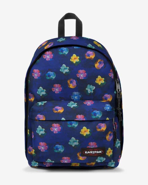 Sac à dos Eastpak Out Of Office 27L bleu marine jaune rose