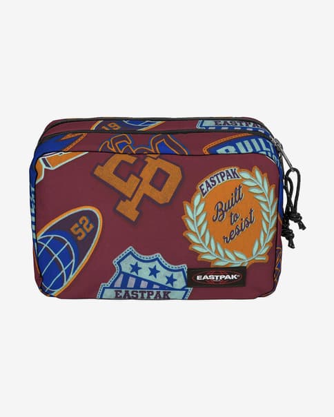 Neceser Eastpak Mavis rojo oscuro naranja azul