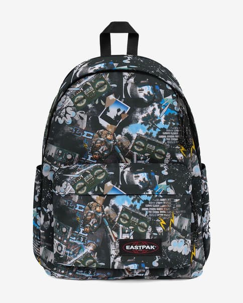 Mochila Eastpak Day Office negro puro blanco azul