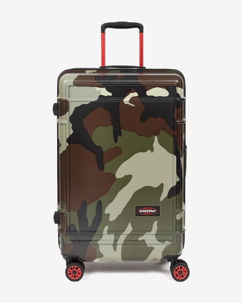 Maleta Eastpak Resist'R Zip M 63L verde caqui rojo puro