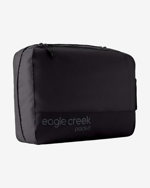 Estuche organizador Eagle Creek Pack-It Reveal Clean Dirty Cube M negro puro