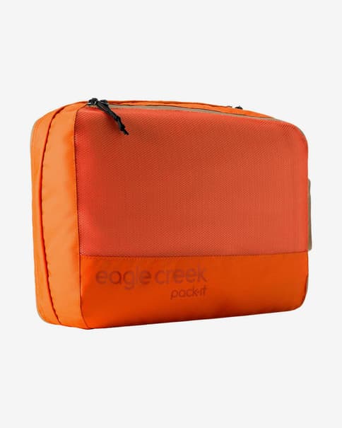 Estuche organizador Eagle Creek Pack-It Reveal Clean Dirty Cube M naranja