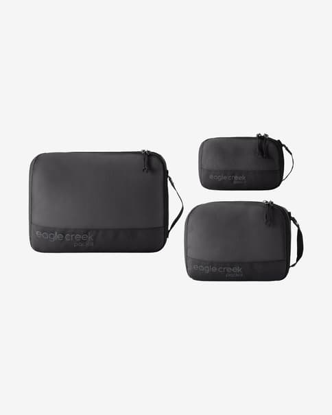 Pack de estuches organizadores Eagle Creek Pack-It Reveal Cube Set negro puro