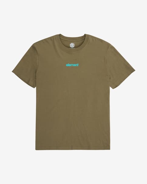 Camiseta Element Lowcase manga corta verde caña