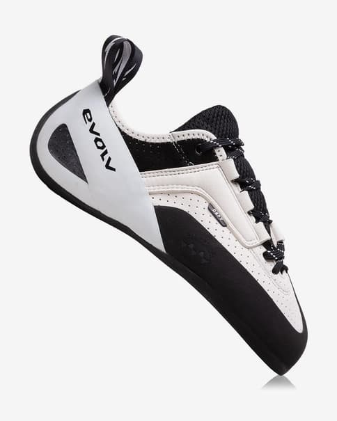 Evolv Defy Lace Kletterschuhe weiß/schwarz