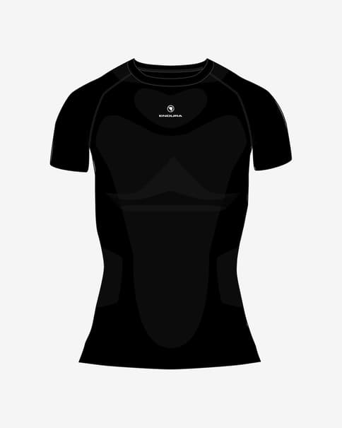 Camiseta interior Endura Baabaa Pro manga corta negro mujer