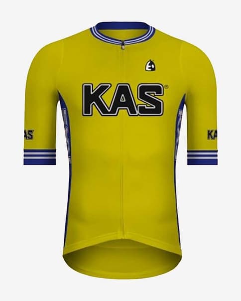 Maillot Etxeondo Kas manga corta amarillo
