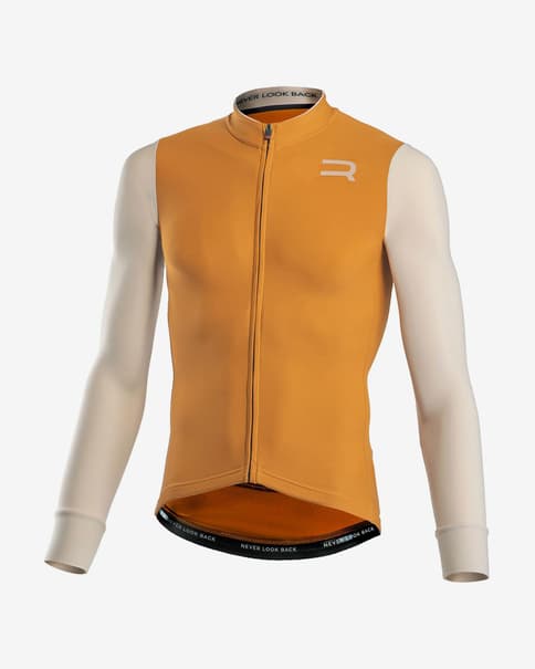 Maillot Finisseur Pro Race Skin manga larga naranja gris