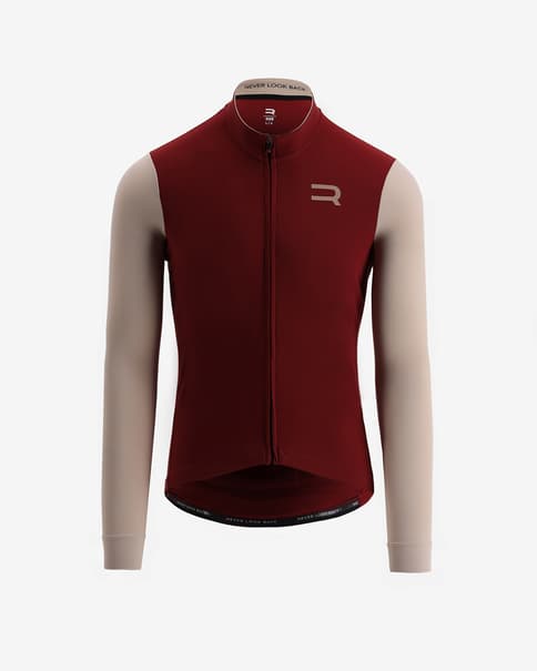 Maillot Finisseur Pro Race Skin manga larga rojo blanco