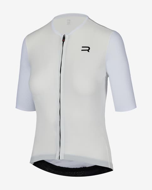 Maillot Finisseur Pro Race Racer manga corta blanco mujer