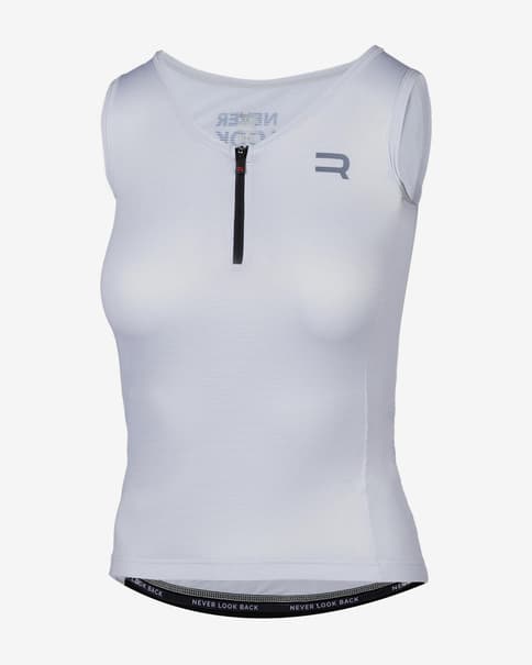 Maillot Finisseur Core sin mangas blanco mujer