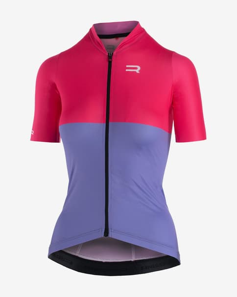 Maillot Finisseur Pro Sour manga corta rosa lila mujer