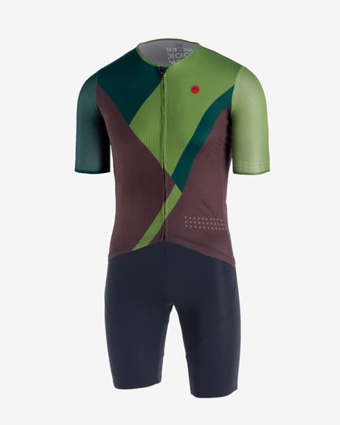 Equipación Finisseur Pro Race Recycled verde marrón negro