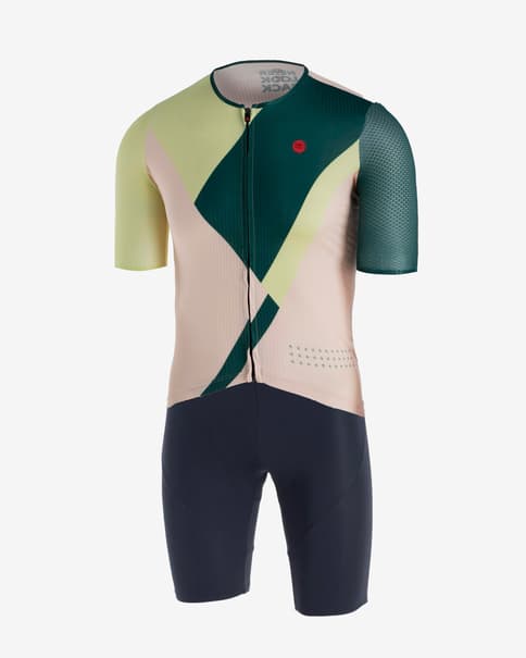 Equipación Finisseur Pro Race Recycled rosa verde negro