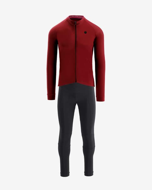 Equipación Finisseur Pro Thermal Recycled granate negro