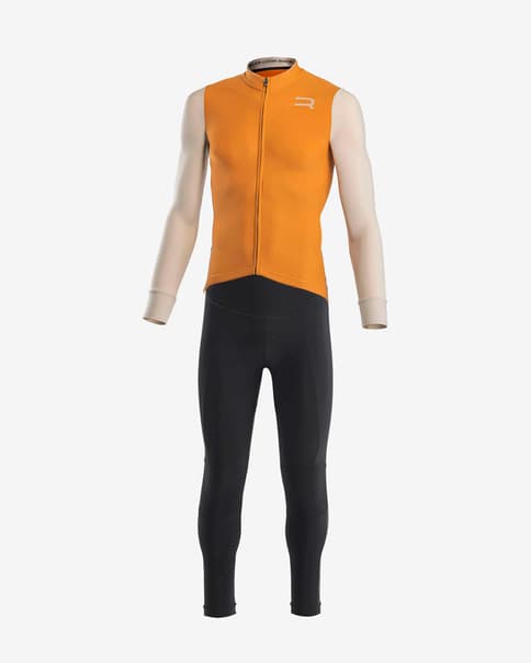 Equipación Finisseur Pro Race Skin Thermal 2 naranja negro